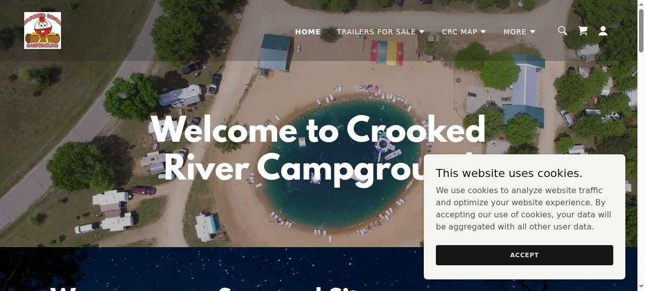 Hunter's Crooked River Camp website
