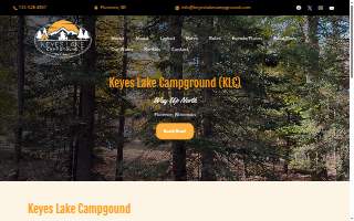 Keyes Lake Campground website