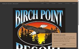 Birch Point Resort website