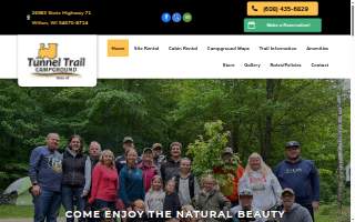 Tunnel Trail Campground website