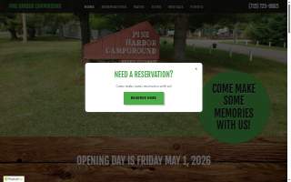 Pine Harbor Campground website