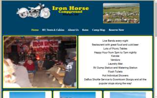Iron Horse Campground website