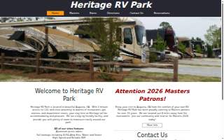 Heritage Rv Park website