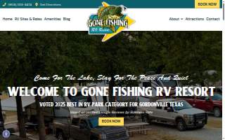 Gone Fishing Rv Park website