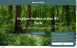 Boone's Rv Trailer Park website