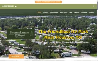Houston Leisure Rv Resort website