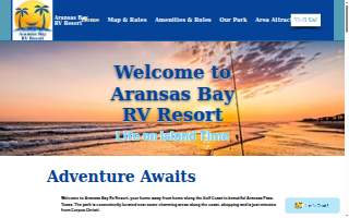 Aransas Bay Rv Resort website