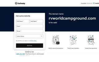 R V World Campground website