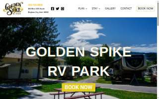 Golden Spike Rv Park website