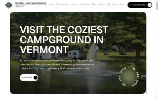 Pine Hollow Campground website