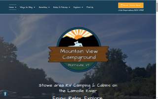 Mountain View Cottage & Camp website