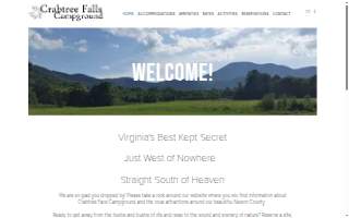 Crabtree Falls Campgrounds website