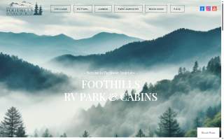 Foothills Rv Park & Cabins website