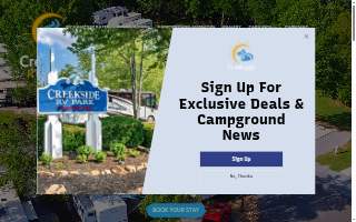 Creekside Rv Park website
