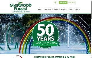 Sherwood Forest Campgrounds website