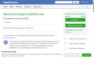 Blue Lake Campground website