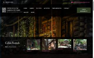 Creek Hollow Cabins & Rv Park website