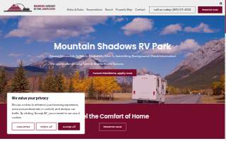 Mountain Shadows Rv Park website