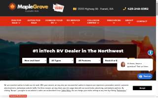 Maple Grove Rv Resort website