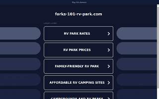 Forks 101 Rv Park website