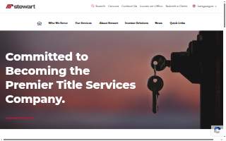 Stewart Information Services Corporation website