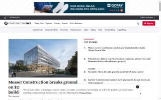 Construction Summary of NH website