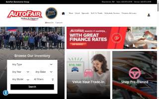 AutoFair Automotive Group website