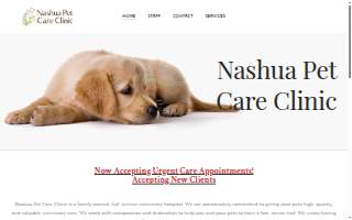 Nashua Pet Care Clinic website