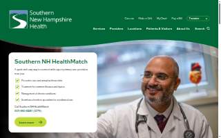 Southern New Hampshire Medical Center website