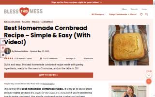 Cornbread Newark website