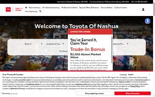 Toyota of Nashua website
