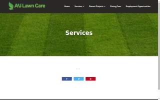 A & J Lawn Care website