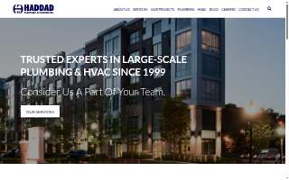 Haddad Plumbing & Heating Inc website