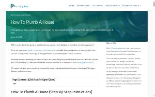 The Plumbing Works website