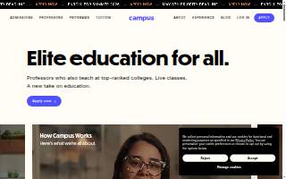 Campus Private Wealth website