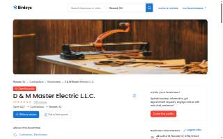 D & M Master Electric L.L.C. website
