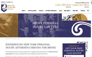 Bronx Injury Lawyers P.C. website