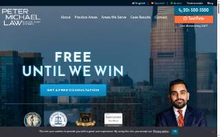 Peter Michael Law, LLC website