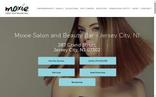 Moxie Salon and Beauty Bar - Jersey City website