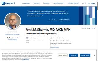 The Sharma Law Firm of Dover website