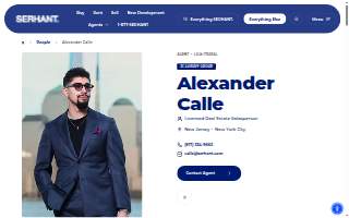 The Jersey City Realtor, Alexander Calle website