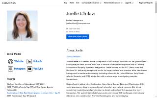 Joelle Chilazi, Compass Hoboken & Jersey City Luxury Realtor website