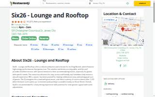 Six26 - Lounge and Rooftop website