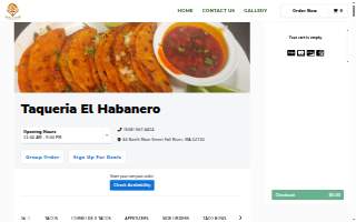 Taqueria Mis Raices website