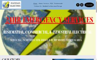 Haddad Electric LLC of Jersey City website