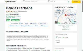 Delicias Ecuatorianas Restaurant website