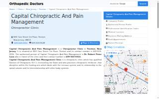 Capital Chiropractic & Pain Management website