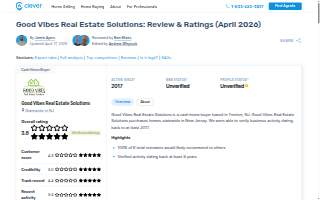Good Vibes Real Estate Solutions - House Buyers website
