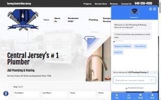 J & D Plumbing & Heating website