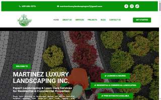 Martinez Luxury Landscaping Inc website